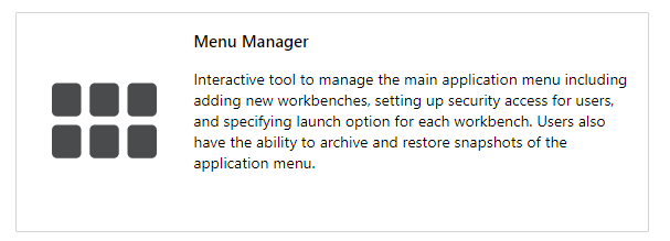 Menu Manager